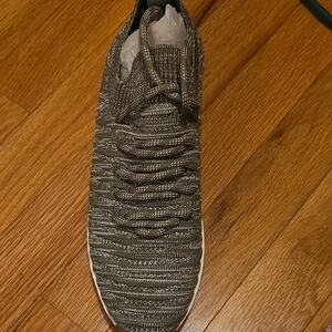 J Slides Women's Knit Sneaker in Olive